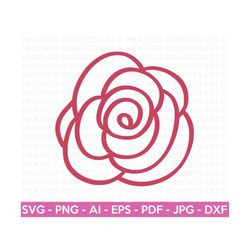 Rose Flower SVG, Floral Decoration SVG, Rose svg, Flowers SVG, Flower Bouquet svg, Rose Floral svg, Cricut Cut Files, Sillhouette