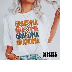 Comfort Colors Grandma Shirt, Retro Grandma Gift For Grandma Checker Shirt,Grandma Tee, Mothers Day Gift,Grandma Birthda
