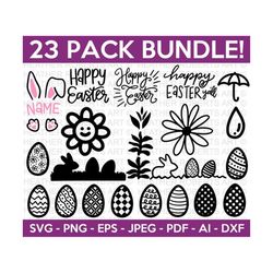 Easter Doodle SVG Bundle, Easter SVG, Happy Easter SVG, Easter Bunny svg, Easter Egg Svg, Easter for Kids, Cut File Cricut, Silhouette