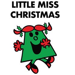 Funny Cute Little Miss Christmas Holiday SVG