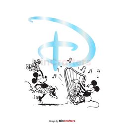Funny Dancing Mickey and Minnie Mouse SVG Cricut File