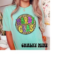 Mardi Gras Leopard Shirt, Comfort Colors Saints Shirt, Fat Tuesday Shirt, Flower de luce Shirt, Louisiana Shirt, Saints