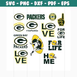 Green bay packer logo bundle svg, Packers Logo Svg, Packers Svg, Packers Logo, Packers Football, Packers Shirt, Football