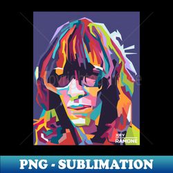 Abstract Joey Ramone in WPAP - Unique Sublimation PNG Download - Instantly Transform Your Sublimation Projects