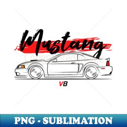 Muscle New Edge Stang Racing - PNG Transparent Sublimation File - Capture Imagination with Every Detail