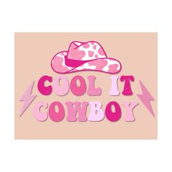 Cool It Cowboy PNG sublimation design download, western girl png, little girl sublimation designs, western png, cowgirl