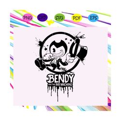 Bendy and the ink machine,Bendy svg, bendy doll, bendy and the ink, Bendy ink machine, horror video game,trending svg Fo