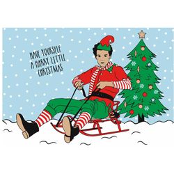 Funny ELF Harry Styles Christmas Tree Life SVG