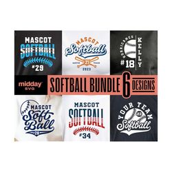 softball bundle svg, png dxf eps, softball team template bundle, softball mom svg png, softball team shirts, cricut, silhouette, sublimation