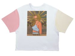The SUN Taylor Swiftie Shirt- Cropped Oversized Tee, Taylor Swift Merch, Eras Tour Shirt, Taylor Swiftie Gif Taylor Swif