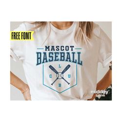 Baseball Club Team Template Shirt, Svg Png Dxf Eps, Baseball Cricut Cut Files, Team Banner Logo, Team gifts, Silhouette, Team Name Svg,