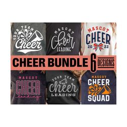 Cheer Bundle Svg, Png Dxf Eps, Cheerleader Bundle, Cheerleading, Cricut Cut Files, Silhouette, Cheer Team Bundle, Cheer Team Shirt Bundle