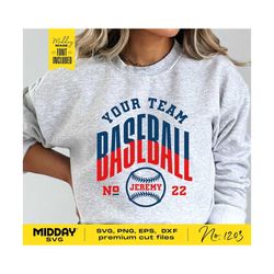 Baseball Team Template, Svg Png Dxf Eps, Baseball team Shirt Design, Baseball Banner, Baseball Logo, Baseball Mom Svg, Baseball Coach Svg