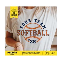 softball team template svg, png dxf eps, softball cricut files, shirt design with team name, softball mom svg png, softball mama svg png