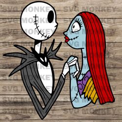 Jack And Sally The Nightmare Before Christmas SVG EPS DXF PNG