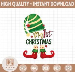 My First Christmas ELF PNG, Christmas PNG, My 1st Christmas PNG, Elf PNG, Newborn Baby, Christmas Girl Shirt, PNG