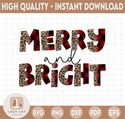 Merry and Bright Png, Merry Christmas Sublimation Png, Christmas Sublimation Design Download , Merry and Bright Sublimat
