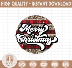 Merry Christmas PNG, Retro Christmas Sublimation Design Downloads, Christmas Png, Leopard Png, Buffalo Plaid Png, Christ