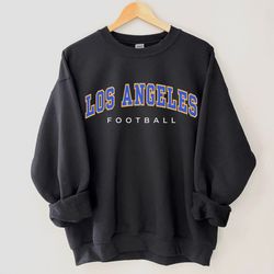 Los Angeles Football Sweatshirt, Unisex LA Football Sweatshirt, Oversized Vintage Style Los Angeles Football Crewneck