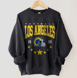 Los Angeles Football Sweatshirt, Vintage Style Los Angeles Football Crewneck, Football Sweatshirt, Los Angeles Hoodie, L