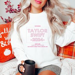 Taylor Swift 2024 Taylor Swift for President Graphic Sweatshirt, Taylor Swift Lover Hoodie, Eras Merch, Taylor Swift Sh
