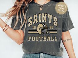 New Orleans Saints Comfort Colors Shirt, Trendy NFL Football Unisex Garment-Dyed T-shirt, Mens Womens Game Day Tailgaiti