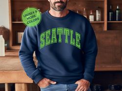 Seattle Sehawks Sweatshirt Vintage Seahawks Shirt Retro Seattle Sweatshirt Vintage NFL Sweatshirt Seattle Seahawks Gift