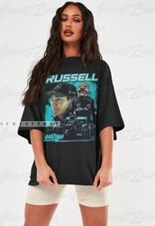 George Russell Shirt Driver Racing Championship Formula Racing Tshirt British Design Vintage Graphic Tee Sweatshirt Hood