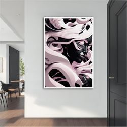 Surreal Woman Modern Canvas ,Modern Painting, Wall Art, Modern  Canvas,  Abstract Art, Canvas Art, Decor For Gift, Woman