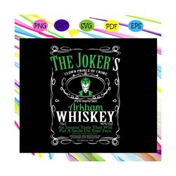 Jokers whiskey batman mashup svg, the jokers svg, Joker clown svg, Files For Silhouette, Files For Cricut, SVG, DXF, EPS
