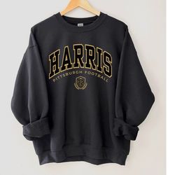Harris Football Sweatshirt, Pittsburgh Football Crewneck, Gift for Football Fan