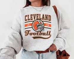 Cleveland Football Crewneck Sweatshirt, Browns Sweatshirt, Vintage Cleveland Sweatshirt, Retro Cleveland Shirt, Browns F