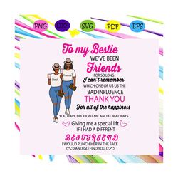 Bestie For Life Svg, Friends Forever Svg, Bestie Svg, Best Friend Svg, Bff For Silhouette, Files For Cricut, SVG, DXF, E