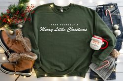 Merry Christmas Sweatshirt, Womens Christmas Shirt, Christmas Crewneck, Merry and Bright Christmas Sweater, Minimal Chri