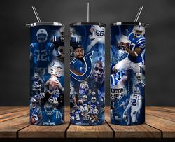 Colts Sports Tumbler, 32 Team Football Tumbler Png Design, Nfl Tumbler Wrap 15