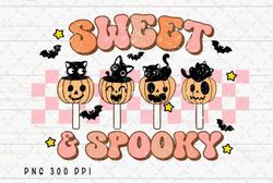 Sweet & Spooky Cat Pumpkin Halloween PNG