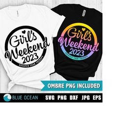 Girls Weekend 2023 SVG, Girl's Trip Cheaper Than Therapy 2023 SVG, Girls Weekend shirts, SVG, Girls Vacation 2023