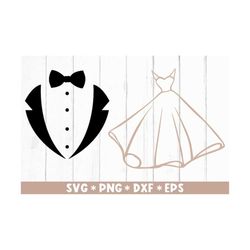Groom And Bride Svg, Just Married, Husband and Wife, Bridal Shower, Wedding Gift, Svg Cut File, Svg For Making Cricut Fi