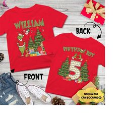 Grinch Birthday Chrismas Boy Girl Shirt, Grinchmas Crewneck, Grinch Sweatshirt, Christmas Birthday Gift Idea, Winter Mer