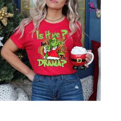 Is It Me Am I The Drama Sweatshirt | Grinch Shirt | Christmas Gift | Xmas Party Shirt | Grinch Sweatshirt | Is It Me Am