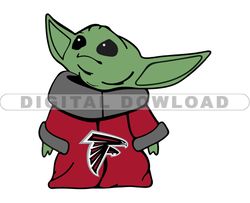 Falcons NFL Baby Yoda Svg, Football Teams Svg, NFL Logo Svg, Baby Yoda Png, Tshirt Design   25