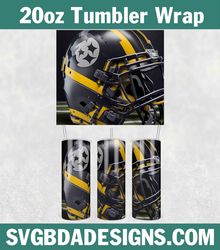 Steelers Football Tumbler Wrap, NFL Football Tumbler Wrap, Pittsburgh Steelers Tumbler Template, NFL Tumbler Wrap