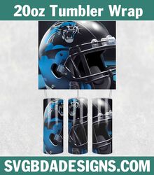 Panthers Football Tumbler Wrap, NFL Football Tumbler Wrap, Carolina Panthers Tumbler Template, NFL Tumbler Wrap, Sport