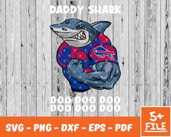 Buffalo Bills Daddy Shark Nfl Svg , Daddy Shark   NfL Svg, Team Nfl Svg 04