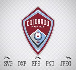Colorado rapids LOGO SVG,PNG,EPS Cameo Cricut Design Template Stencil Vinyl Decal Tshirt Transfer Iron on