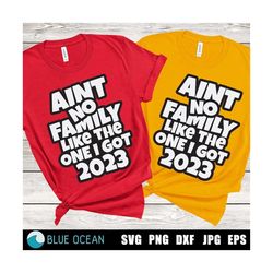 Aint no family like the one i got svg, Aint no family 2023 PNG, Aint no family 2023 SVG, Family shirt 2023