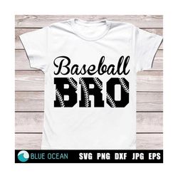 Baseball Bro SVG, Baseball Brother SVG, Baseball Bro Shirt, Baseball stitches PNG