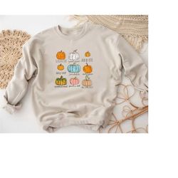 Halloween Pumpkin Sweatshirt, Shirt, Thanksgiving Hoodie, Pumpkin Patch Sweater, Fall shirt, Fall Shirt, Autumn Shirt, P