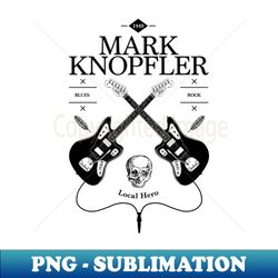 Mark Knopfler Guitar Vintage Logo - PNG Sublimation Digital Download - Perfect for Sublimation Art