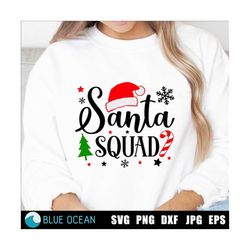 Santa Squad SVG,  Christmas Squad SVG, Christmas shirt SVG, Kids Christmas svg